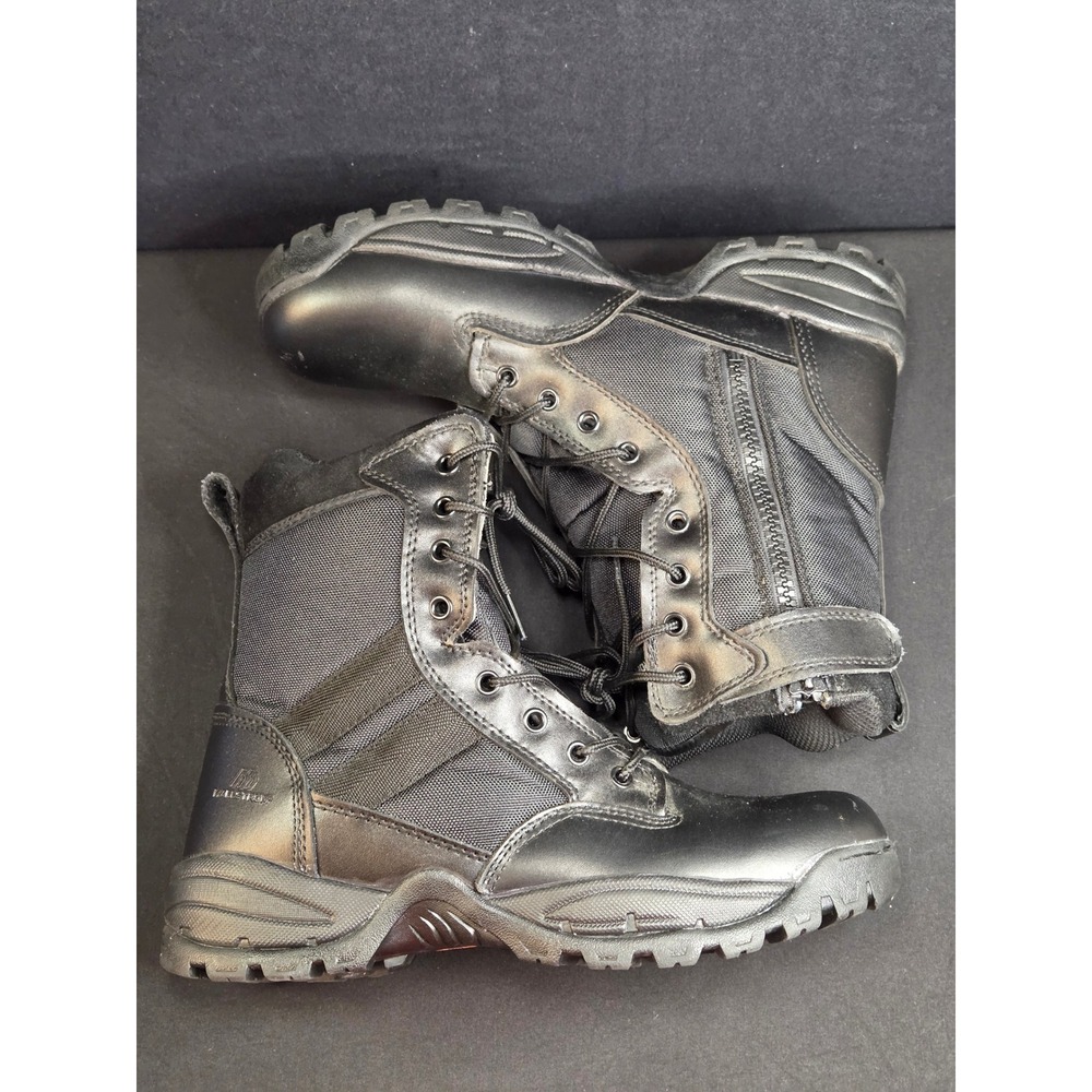 Maelstrom Tac Force 8 Tactical Boots Mens 11 Black Side Zip Duty T5180Z